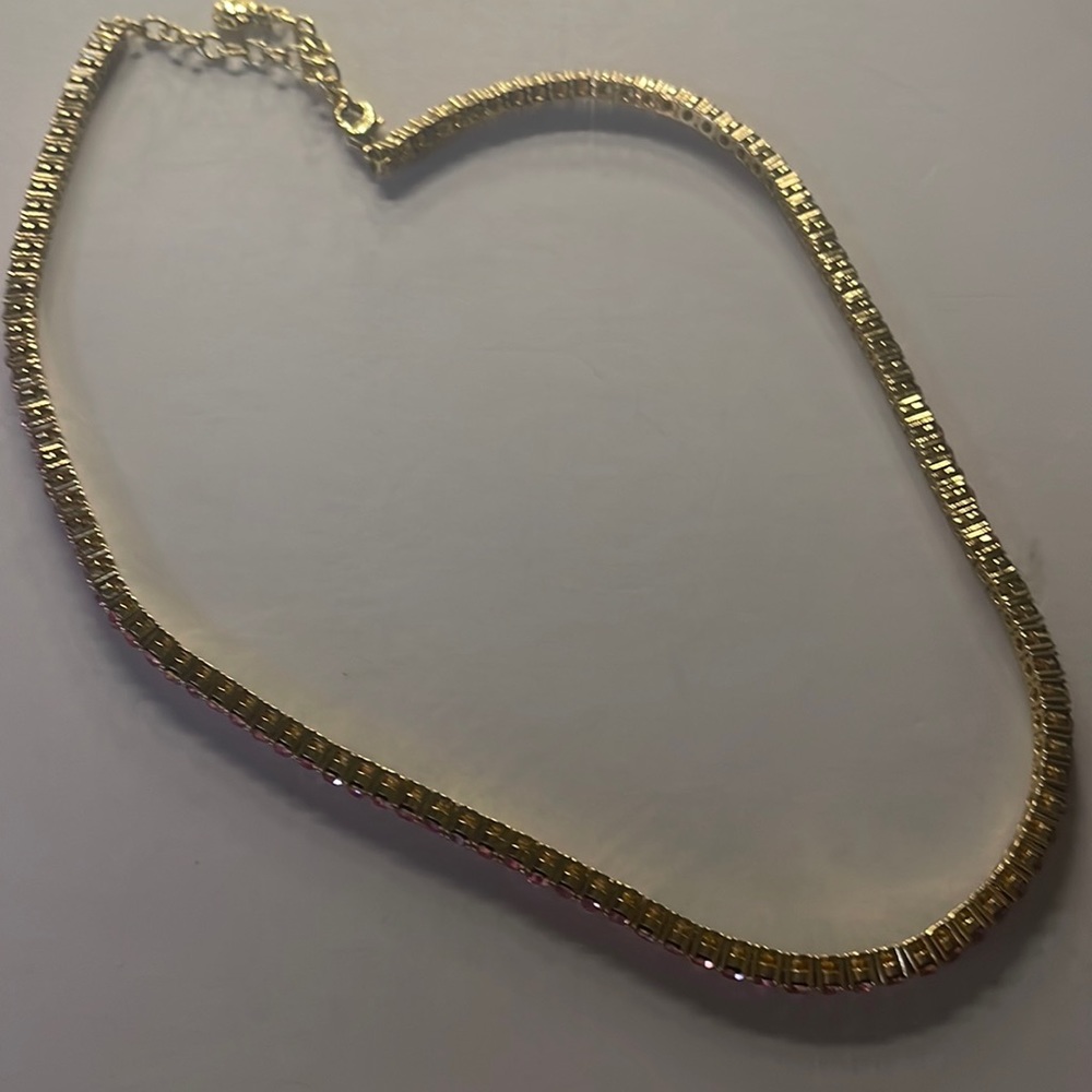 Baublebar pink diamond necklace